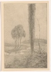 Landscape with Trees and Stream