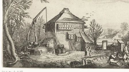 Winter Landscape with Farm (series title: Landscapes)
