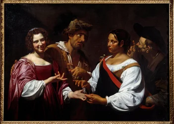 The Fortune Teller, 1620. 1.2 x 1.7 m. Ottawa, National Gallery of Canada