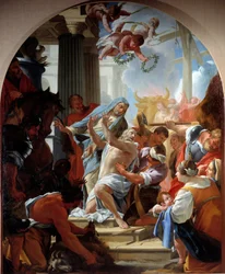 The martyrdom of Saint Eustache and his family