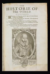 Portrait of Sir Walter Raleigh (1554-1618) Title Page from 