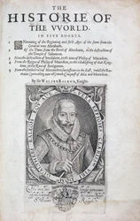 Title page from The Historie of the World by Sir Walter Raleigh