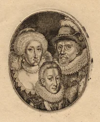 Anne of Denmark; King Charles I when Prince of Wales; King James I of England and VI of Scotland