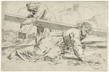 Christ Collapsing Under the Weight of the Cross