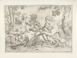 Holy Family with Elizabeth and the Young John the Baptist