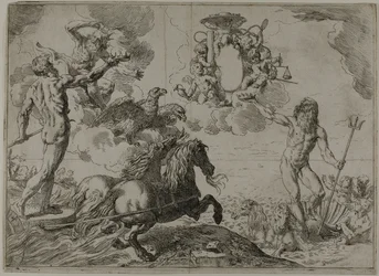 Jupiter, Neptune and Pluto Offering their Crowns to the Arms of Cardinal Borghese