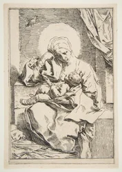 Madonna and Child with a bird