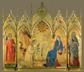 Annunciation, with Saints Asano and Margaret