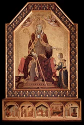 Saint Louis of Anjou (of Toulouse) Crowns Robert I of Naples (1277-1343), 1317, dimensions 200x138 cm, Naples, Museo Nazionale di Capodimonte, inv. Q 34