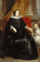Portrait of a Distinguished Lady with Her Daughter