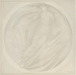 Eurydice Floating Among Flames, 1872-1875
