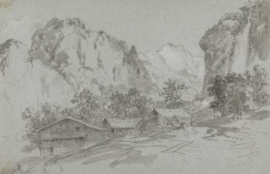 From the Window of the Inn at Lauterbrunnen