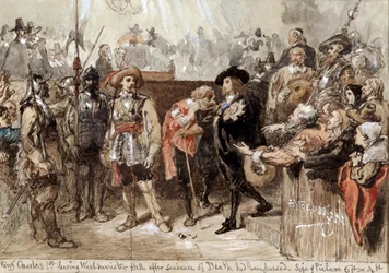 Charles I Leaving Westminster Hall after His Trial, 1870