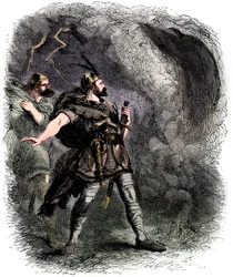 Macbeth and Banquo Encountering the Three Witches, 1858