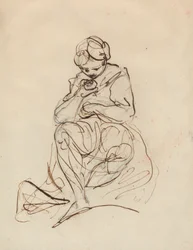 Study of a Seated Woman