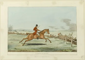 Charging an Ox-fence, plate three from Indispensable Accomplishments