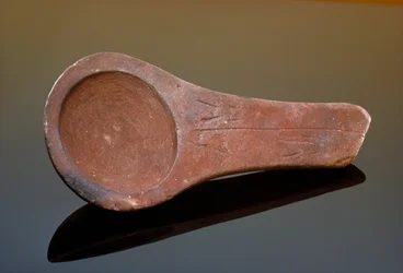 The Lascaux Lamp, Polished Sandstone Found at Lascaux Cave