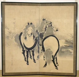 Horses, Japanese, Edo Period, c.18th Century