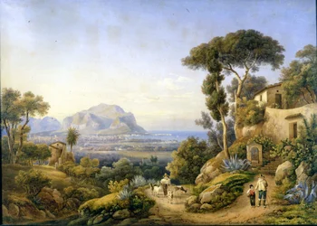 Palermo and Monte Pellegrino by Solomon Corrodi