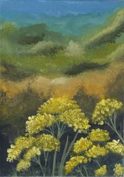 Golden Flower Landscape