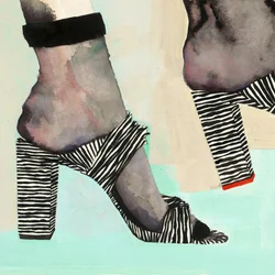 Chic Zebra Heels