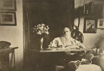 Russian Author Leo Tolstoy with a Bad Leg, Russia