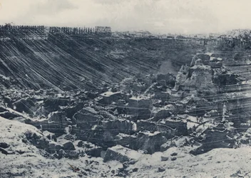 Scenes in the Old Days, Kimberley Mine in 1874 (b/w photo)