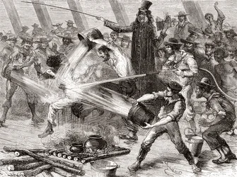 A Line Crossing Ceremony Aboard the Simon Bolivar