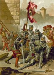 Death of Charles III, Duke of Bourbon, at the Sack of Rome, 1527
