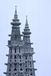 Detail of the belltower spires