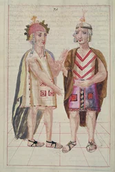 Illustration from Historia y Genealogia Real de los Reyes Incas del Peru, known as the Codice Murua