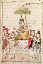 Illustration of Huascar Inca from 