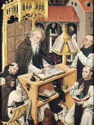 Interior of a Scriptorium, School of Segovia