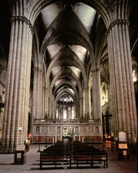 Interior view of the nave, begun 1298