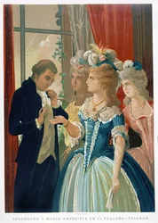 Interview of Marie-Antoinette and Cagliostro at the Petit Trianon