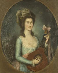 Lady Playing a Guitar