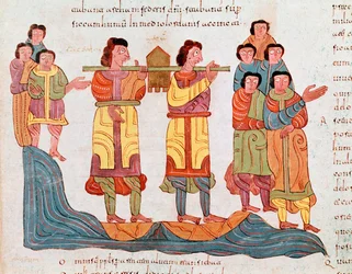 Mozarabic Art: Transport of the Holy Ark of the Covenant to Jerusalem