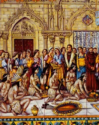 Native Americans Brought in the Retinue of Columbus to Spain in 1492