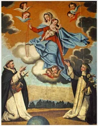 Our Lady of the Rosary with St. Dominic and St. Catherine of Siena