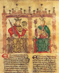 Pelagius (685-737), Founder of the Asturias Kingdom and His Grandson Fruela I (722-68)