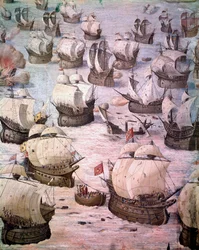 Regatta of Spanish Galleons During an Expedition to the Azores in 1582