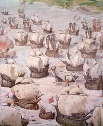 Regatta of Spanish Galleons During an Expedition to the Azores in 1582