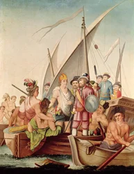 The Arrival of Hernando Cortes in Mexico