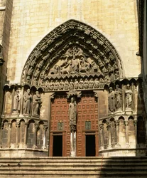 The Portada del Sarmental, south transept, c.1235