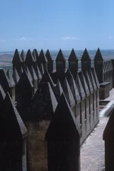 The castle battlements