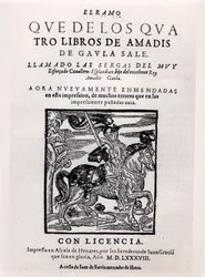 Title page of Amadis de Gaula, 1588
