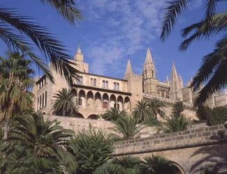 View of La Almudaina Palace, Palma de Mallorca