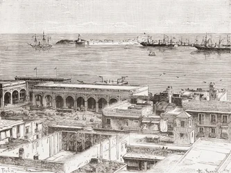 View of Veracruz and the San Juan de Ulúa Fort