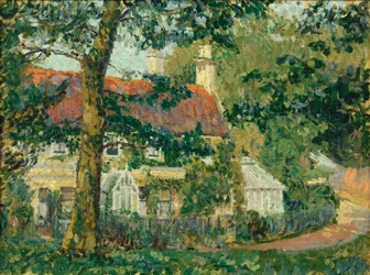 A Red-Roofed Cottage, Somerset