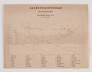 Copenhagen Seen from Nikolaj Tower, Orientation Sheet to the Northwest Part